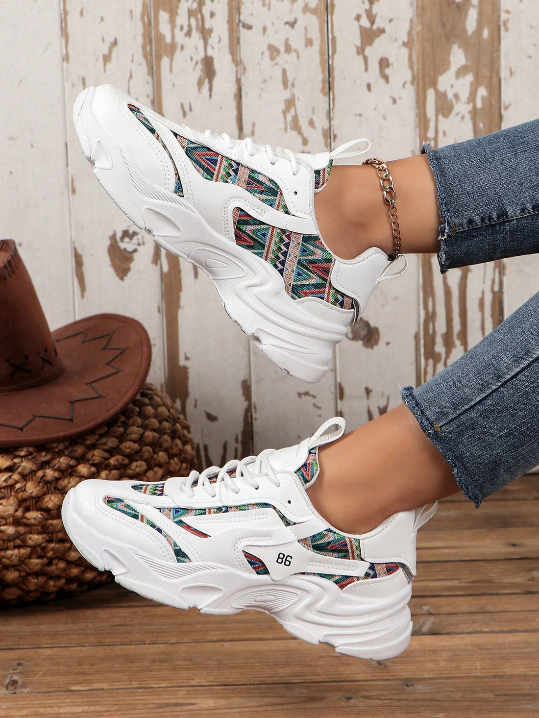 Boost your style game with our New Arrival Round Toe Thick Sole Lace-Up <a href="https://canaryhouze.com/collections/women-canvas-shoes" target="_blank" rel="noopener">Sneakers</a>. These trendy sneakers feature a comfortable and supportive thick sole, perfect for all-day wear. The classic lace-up design adds a touch of sophistication to any outfit. Step up your fashion game with these must-have sneakers.