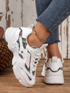 Step Up Your Style with our New Arrival Round Toe Thick Sole Lace-Up Sneakers