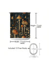 Enhance Your Bathroom with our Waterproof Printed Shower Curtain with Plastic Hooks Set