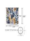 Enhance Your Bathroom with our Waterproof Printed Shower Curtain with Plastic Hooks Set