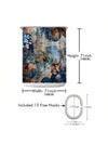 Enhance Your Bathroom with our Waterproof Printed Shower Curtain with Plastic Hooks Set