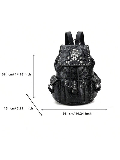 2024 Style Unisex Skull Head Backpack: Rock Your Style Everywhere