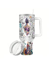 40oz Stainless Steel Insulated Car Cup: Hope, Faith, Love Themed Tumbler - Perfect Holiday and Birthday Gift!