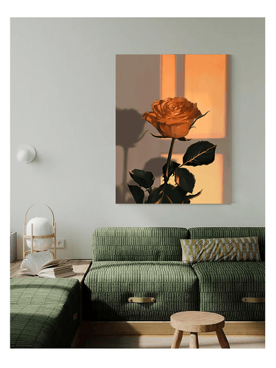 Romantic Roses Wall Art: Exquisite HD Inkjet Production for Elegant Room Decor