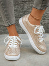 Golden Serpent Style: Women's Casual Outdoor Flat Sneakers