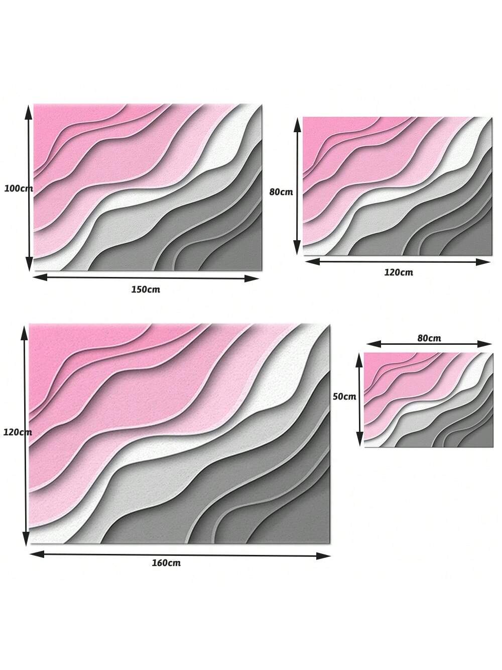 Crafted with modern geometric designs in stunning shades of pink and gray, this area <a href="https://canaryhouze.com/collections/rugs-and-mats" target="_blank" rel="noopener">rug</a> set adds a touch of elegance to any bedroom or living room. The non-slip, washable material ensures safety and convenience, while the stylish patterns bring a contemporary feel to your home.