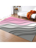 Crafted with modern geometric designs in stunning shades of pink and gray, this area <a href=