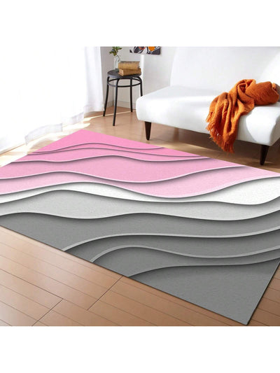 Crafted with modern geometric designs in stunning shades of pink and gray, this area <a href="https://canaryhouze.com/collections/rugs-and-mats" target="_blank" rel="noopener">rug</a> set adds a touch of elegance to any bedroom or living room. The non-slip, washable material ensures safety and convenience, while the stylish patterns bring a contemporary feel to your home.