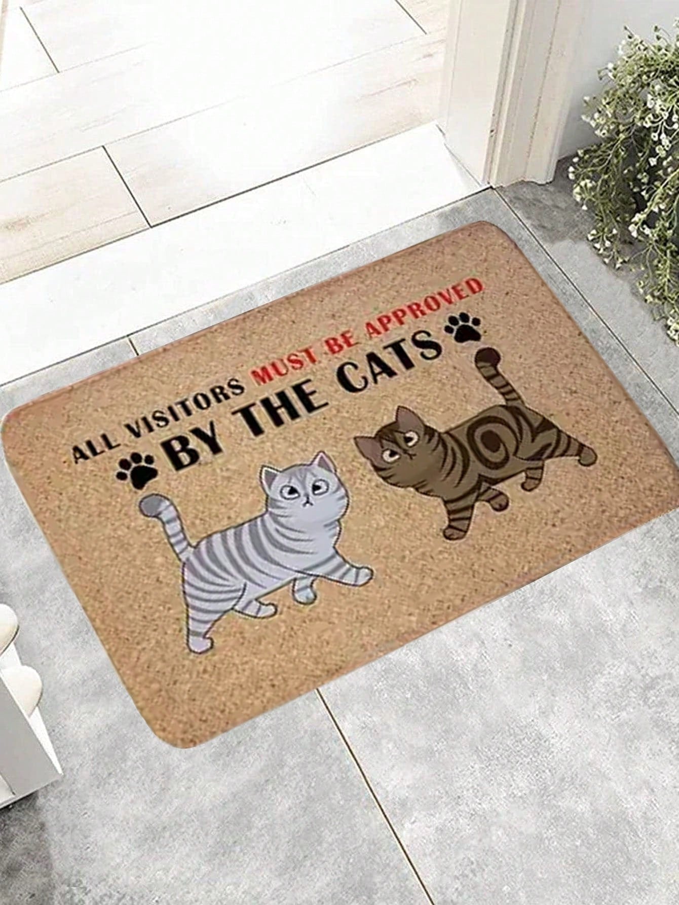 Whimsical Cat Pattern Mat - Purrfect for Your Home Decor – Canary Houze