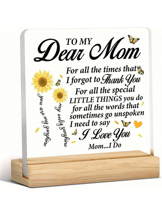 This "Best Mom" acrylic desk plaque makes for the <a href="https://canaryhouze.com/collections/acrylic-plaque" target="_blank" rel="noopener">perfect gift</a> for any mom in your life. Its sleek and modern design, coupled with a durable acrylic material, makes it a unique and long-lasting keepsake. Show your appreciation and love for the best mom with this thoughtful and stylish souvenir.