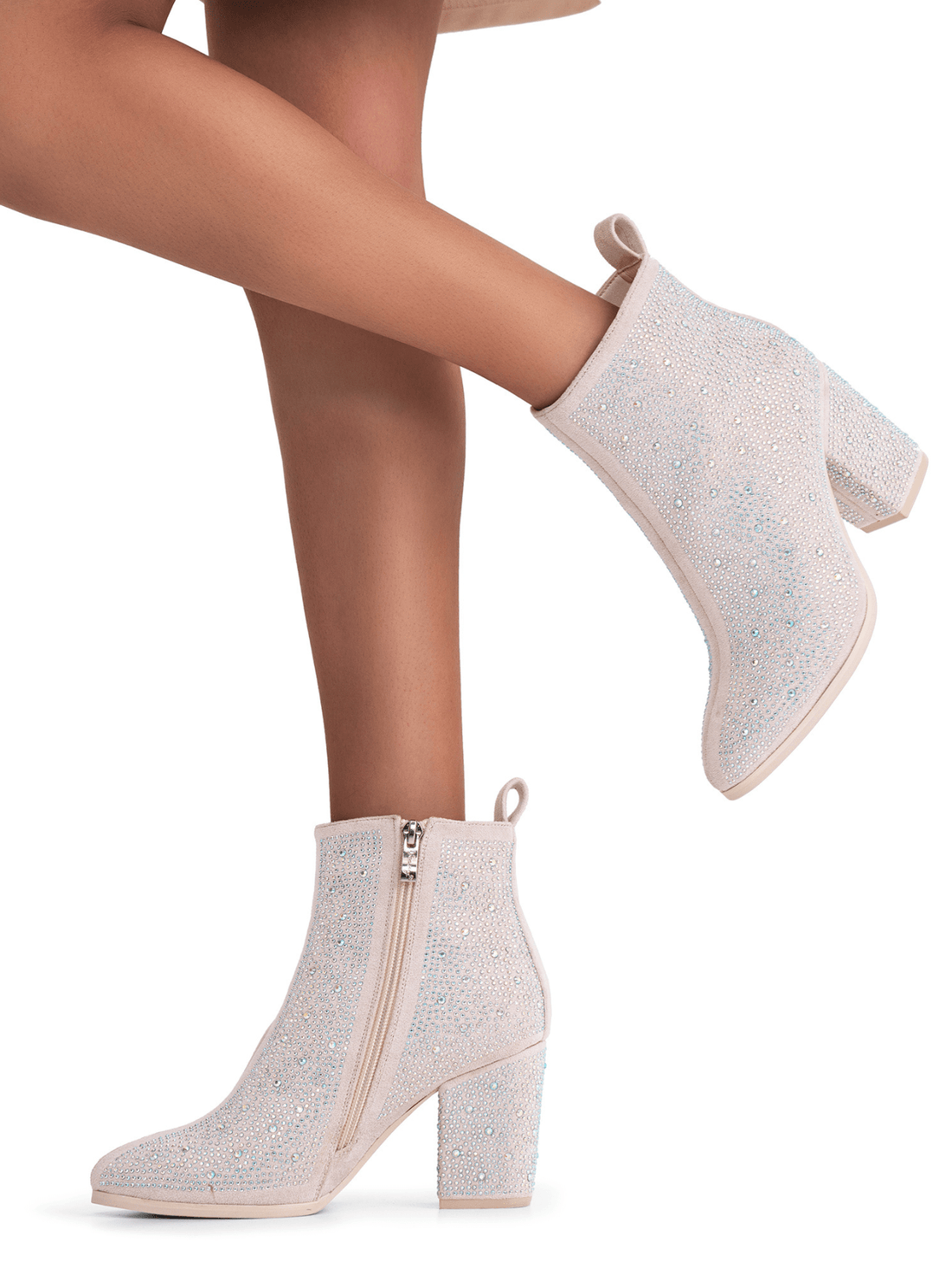 Upgrade your shoe game with Step into Style: Fashionable Women's Dressy Ankle Boots. These stylish booties feature a trendy block heel for added height and support. Perfect for dressing up any outfit, these boots will take your fashion game to the next level.