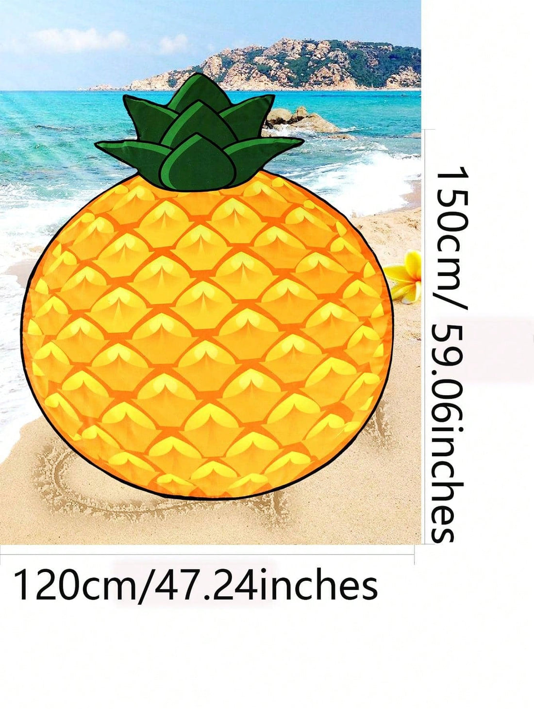 Bring a touch of paradise to your next beach day with the Exotic Pineapple Paradise Beach Towel. Its vibrant design and soft, absorbent material keep you cozy and dry in style. Perfect for lounging, this towel is your go-to for a relaxing day by the water.