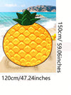 Exotic Pineapple Paradise Beach Towel: Stay Cozy and Dry in Style!