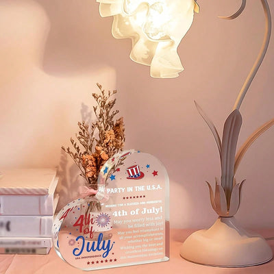 Patriotic Acrylic Plaque: The Perfect Fourth of July Decorative Gift