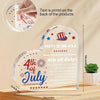 Patriotic Acrylic Plaque: The Perfect Fourth of July Decorative Gift