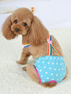 Colorful Rainbow Strap Polka Dot Dog Physiological Pants for Small Breeds