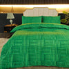 3 Piece Green Dacron Bedding Set - Ultrafine Fiber, Fade Resistant, Easy to Manage - Perfect for All Seasons(1*Duvet Cover   2*Pillowcases, Without Core)
