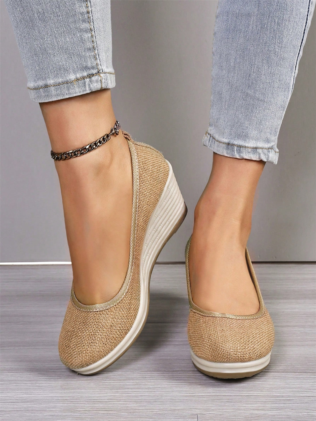 Elevate your style with our Chic Bohemian Yellow Platform Wedges. These shoes feature a unique beaded pearl detail and a comfortable platform design. Step up your fashion game and add a touch of elegance to any outfit. Crafted with quality materials for a lasting look and feel.