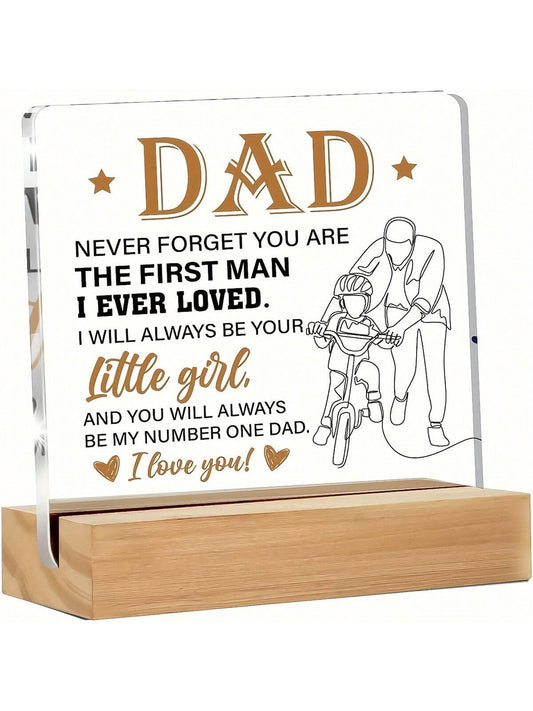 This Father's Day, show your appreciation with our Acrylic Desk Decoration. Made specifically as the <a href="https://canaryhouze.com/collections/acrylic-plaque" target="_blank" rel="noopener">perfect gift</a> for dads, it adds a touch of love and recognition to any desk. Featuring a sleek yet durable design, it's the perfect addition to any work space.