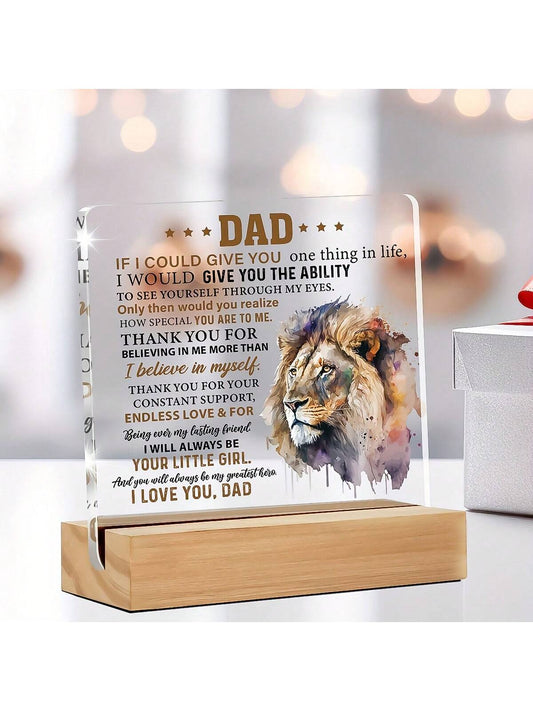 Show your love for Dad with our I Love You Dad Acrylic Desk Decorator! This <a href="https://canaryhouze.com/collections/acrylic-plaque" target="_blank" rel="noopener">perfect gift</a> for Father's Day or his birthday is a heartfelt reminder that he is cherished. Made with high-quality acrylic, this desk decorator is a durable and meaningful addition to any office space.