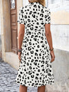 Wild Glam: Leopard Print Shirt Dress with Belt