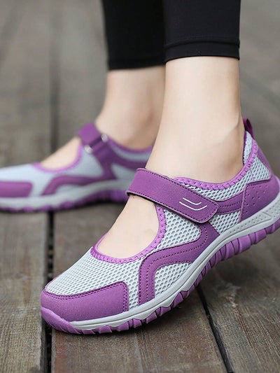 Summer Magic Tape Mesh Sports Shoes: Comfortable and Breathable for Casual Walking