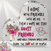 Heartfelt Friendship: Funny Heart-Shaped Acrylic Plaque Gift for Best Friends & Sisters