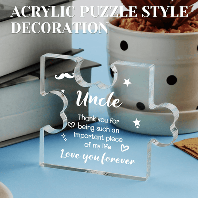 Uncle's Delight: Acrylic Desktop Decorative Ornament - A Unique Gift for Father's Day or Birthday