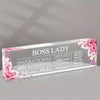 Empowering Acrylic Quote Desk Decoration: A Unique Gift for Female Business Leaders