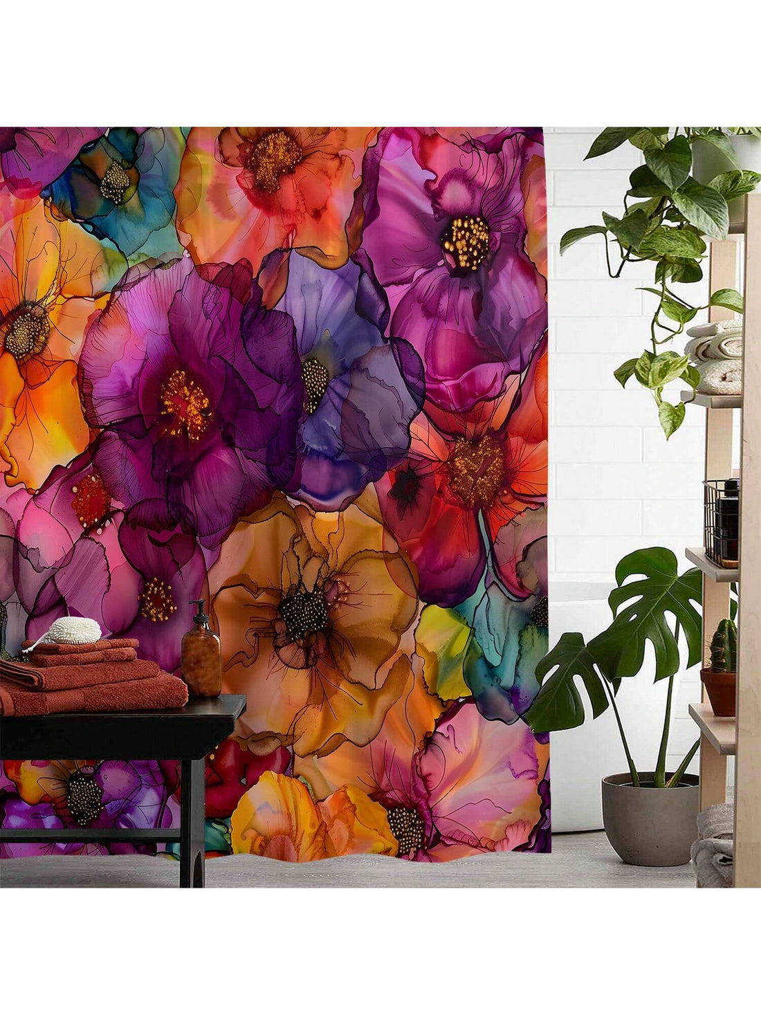 Elevate your bathroom with our Waterproof Printed <a href="https://canaryhouze.com/collections/shower-curtain" target="_blank" rel="noopener">Shower Curtain</a>. Crafted from durable material, it's designed to withstand daily use and keep your bathroom clean and dry. Plus, it comes with 12 plastic hooks for easy installation. Transform your daily routine with this must-have addition.