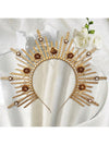 Goddess Crown Headband: Enchanting Metal Headpiece for Halloween Cosplay & Costume Parties