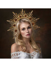 Goddess Crown Headband: Enchanting Metal Headpiece for Halloween Cosplay & Costume Parties