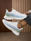Stylish and Comfortable White Women's Sports Shoes - Lightweight and Breathable Running and Walking Shoes