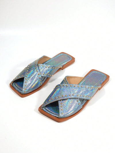 Summer Mules: Fashionable Flat Slipper for Office and Casual Wear - Fairy Style