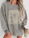 Comfort and Style: Women's Round Neck Drop Shoulder Sweatshirt