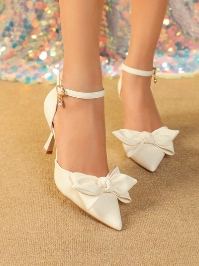 Pearl Princess Hollow High Heel Sandals: 2024 Spring & Summer Collection