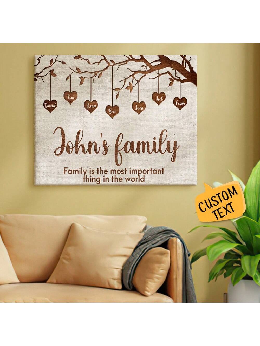 This personalized hanging picture with name is <a href="https://canaryhouze.com/collections/ornaments" target="_blank" rel="noopener">the perfect gift</a> for any occasion. The customized touch adds a unique and thoughtful element, making it a truly special present. Its versatility makes it suitable for all occasions, making it a reliable go-to gift option.