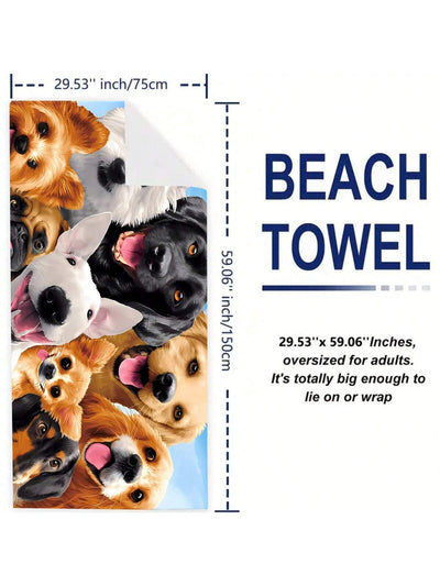 Ultimate Beach Essential: Large Super Absorbent Beach Towel for Summer Fun