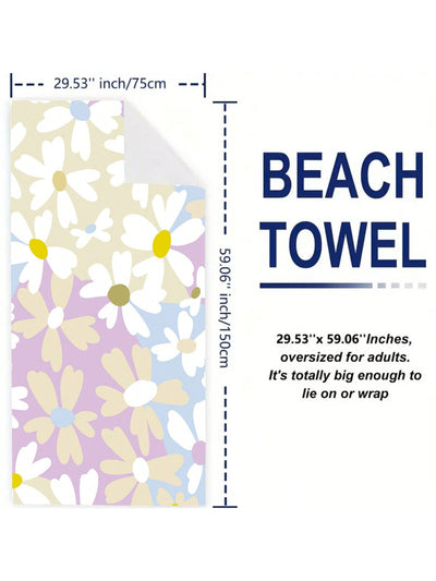 Ultimate Beach Essential: Large Super Absorbent Beach Towel for Summer Fun