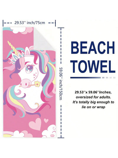 Ultimate Beach Essential: Large Super Absorbent Beach Towel for Summer Fun