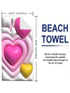 Ultimate Beach Essential: Large Super Absorbent Beach Towel for Summer Fun