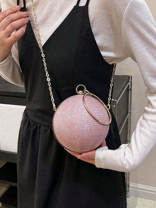 Shimmering Sphere Handbag: Your Mini Glittery Statement Piece