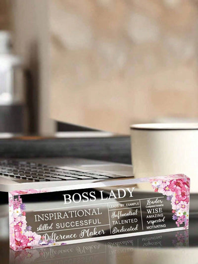 Empowering Acrylic Quote Desk Decoration: A Unique Gift for Female Business Leaders