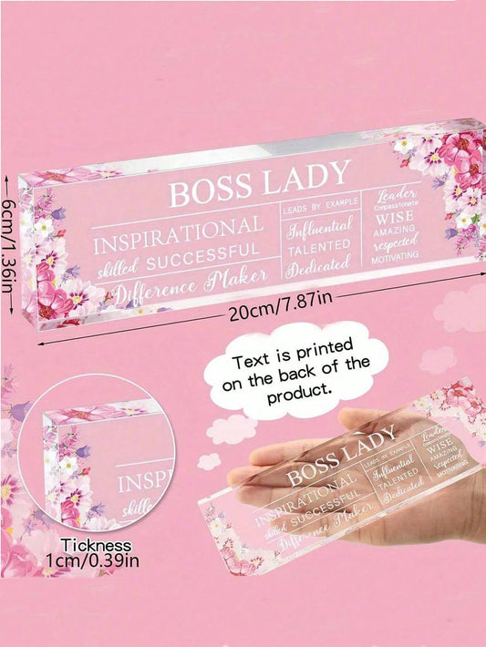 Empowering Acrylic Quote Desk Decoration: A Unique Gift for Female Business Leaders