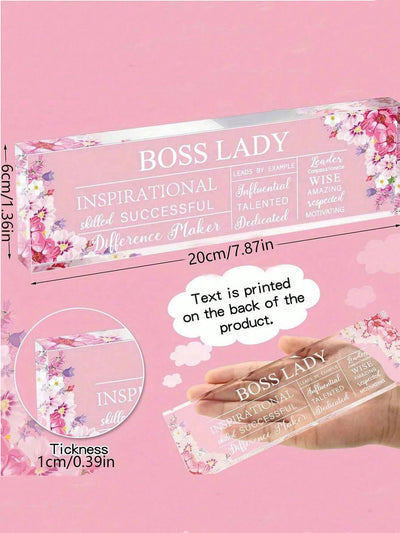 Empowering Acrylic Quote Desk Decoration: A Unique Gift for Female Business Leaders