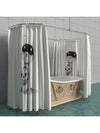Skull Hugging Little Cutie Shower Curtain: Waterproof, Anti-Mildew, Thickened Hook Hanging for Privacy Protection