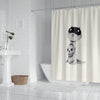 Skull Hugging Little Cutie Shower Curtain: Waterproof, Anti-Mildew, Thickened Hook Hanging for Privacy Protection
