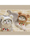 Cozy Critter Couture: Bear Shaped Plush Pet Hat for Dogs and Cats