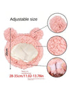 Cozy Critter Couture: Bear Shaped Plush Pet Hat for Dogs and Cats