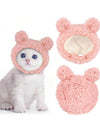 Cozy Critter Couture: Bear Shaped Plush Pet Hat for Dogs and Cats